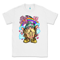 White best mom gnome rainbow clouds butterfly glitter Classic Tee - LillyAllenDesigns