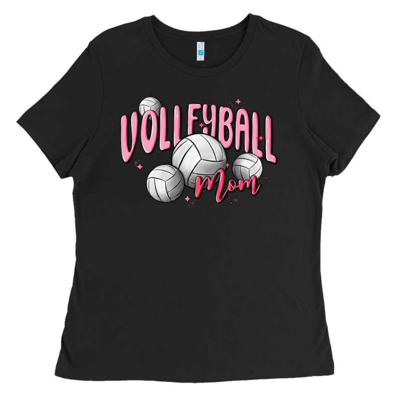 Volleyball Mom Ladies Tee by MaliasSmallBusiness | Teevron