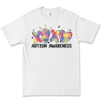 White autism awareness Premium Tee - MaliasSmallBusiness
