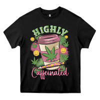 Black highly caffeinated Heavy Core Tee - MaliasSmallBusiness