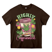 Chocolate Brown highly caffeinated Heavy Core Tee - MaliasSmallBusiness