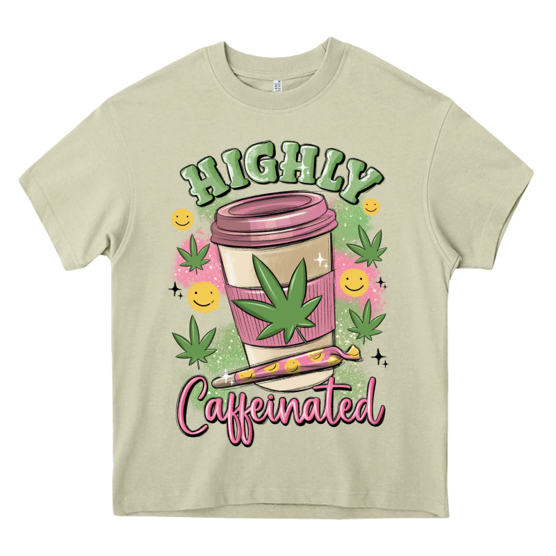Highly Caffeinated Heavy Core Tee by MaliasSmallBusiness | Teevron