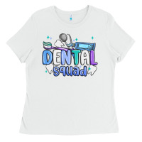 White dental squad Ladies Tee - MaliasSmallBusiness