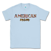Dusty Blue American mom Classic Tee - JahusDesignShop
