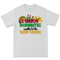 Dove Grey i enjoy romantic walks to the taco truck Premium Tee - MaliasSmallBusiness