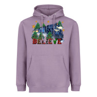 Lavender believe polar express christmas trees Heavyweight Hoodie - FaDigitalArtStudio