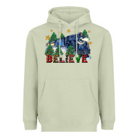 Matcha believe polar express christmas trees Heavyweight Hoodie - FaDigitalArtStudio