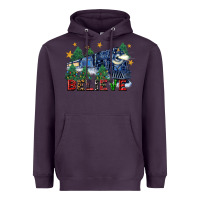 Plum believe polar express christmas trees Heavyweight Hoodie - FaDigitalArtStudio