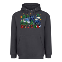 Smoke believe polar express christmas trees Heavyweight Hoodie - FaDigitalArtStudio