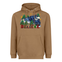 Toasted Coconut believe polar express christmas trees Heavyweight Hoodie - FaDigitalArtStudio