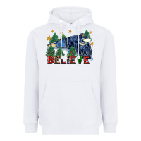 White believe polar express christmas trees Heavyweight Hoodie - FaDigitalArtStudio