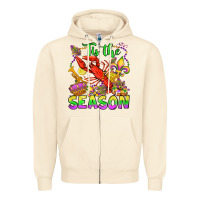 Sandshell tis the season mardi gras olivia Zipper Hoodie - OliviaCreatesArt
