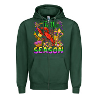Sports Green tis the season mardi gras olivia Zipper Hoodie - OliviaCreatesArt