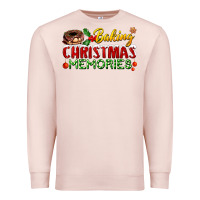 Pale Pink baking christmas memories Premium Sweatshirt - FaDigitalArtStudio