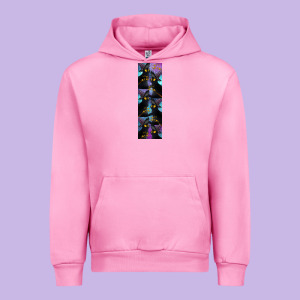 Black Cat Halloween Urban Hoodie Designed By Lillyallendesigns