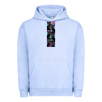 Pigment Grape Ice Black Cat Halloween Urban Hoodie - LillyAllenDesigns