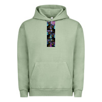 Pigment Oil Green Black Cat Halloween Urban Hoodie - LillyAllenDesigns