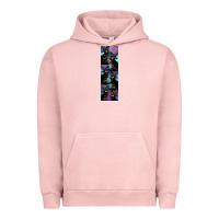 Pigment Salmon Black Cat Halloween Urban Hoodie - LillyAllenDesigns