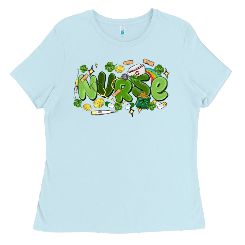 St.patrick's Day Nurse Ladies Tee by MaliasSmallBusiness | Teevron