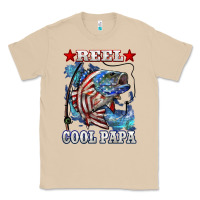Mushroom reel cool papa american flag bass fishing Classic Tee - LillyAllenDesigns