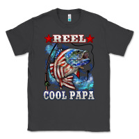 Smoke reel cool papa american flag bass fishing Classic Tee - LillyAllenDesigns