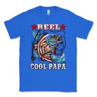 True Royal reel cool papa american flag bass fishing Classic Tee - LillyAllenDesigns