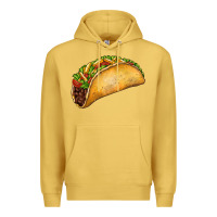 Antique Gold Taco Premium Hoodie - FaDigitalArtStudio