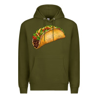 Army Green Taco Premium Hoodie - FaDigitalArtStudio