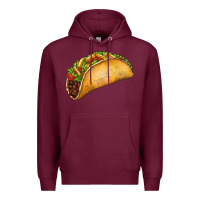 Burgundy Taco Premium Hoodie - FaDigitalArtStudio