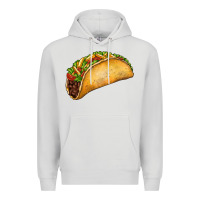 Dove Grey Taco Premium Hoodie - FaDigitalArtStudio