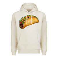 Oatmeal Heather Taco Premium Hoodie - FaDigitalArtStudio
