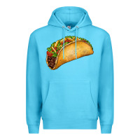 Ocean Blue Taco Premium Hoodie - FaDigitalArtStudio