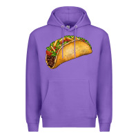 Purple Taco Premium Hoodie - FaDigitalArtStudio
