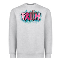 Cancer Faith Cross Heavyweight Sweatshirt | Teevron