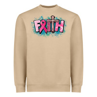 Mushroom Cancer Faith Cross Heavyweight Sweatshirt - HowdyJamesFarm