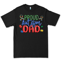 Black proud autism dad Premium Tee - MaliasSmallBusiness