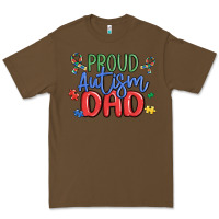 Cacao proud autism dad Premium Tee - MaliasSmallBusiness