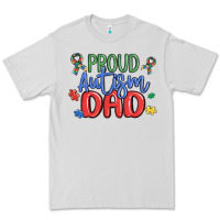 Dove Grey proud autism dad Premium Tee - MaliasSmallBusiness
