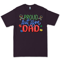 Plum proud autism dad Premium Tee - MaliasSmallBusiness