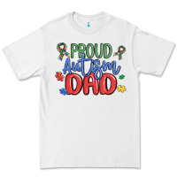 White proud autism dad Premium Tee - MaliasSmallBusiness