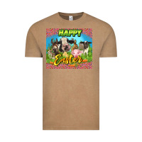Vintage Coffee Happy Easter Farm Animals 20oz skinny Vintage Tee - LillyAllenDesigns