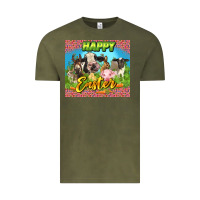 Vintage Olive Happy Easter Farm Animals 20oz skinny Vintage Tee - LillyAllenDesigns
