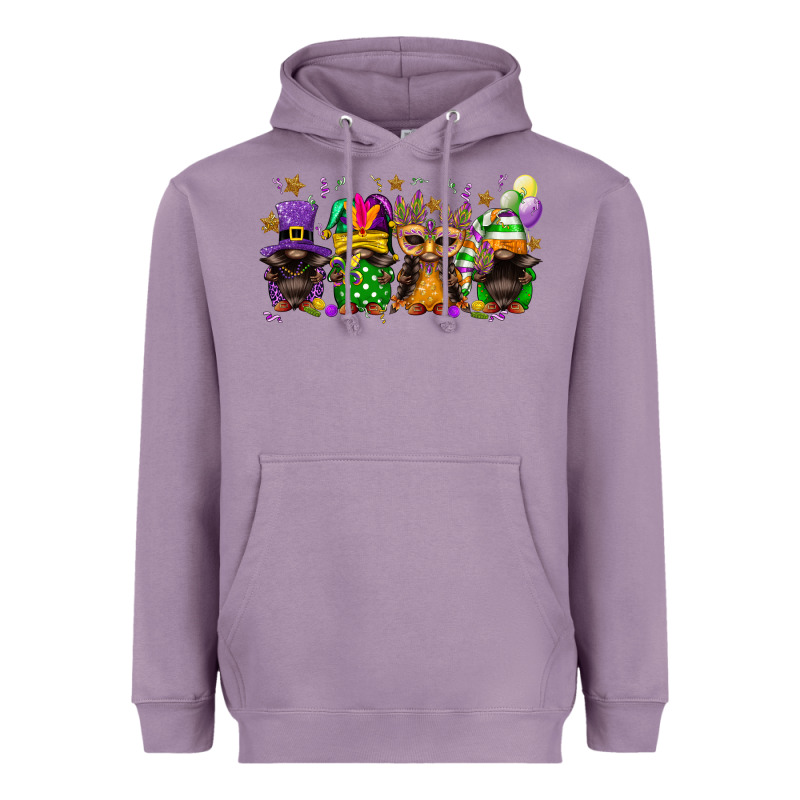 Mardi Gras Afro Gnomies Heavyweight Hoodie by FaDigitalArtStudio | Teevron