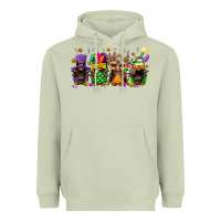 Matcha mardi gras afro gnomies Heavyweight Hoodie - FaDigitalArtStudio