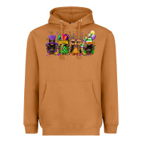 Meerkat mardi gras afro gnomies Heavyweight Hoodie - FaDigitalArtStudio