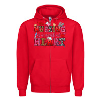 Red nursing is a work of heart Zipper Hoodie - OliviaCreatesArt