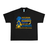 Black down syndrome awareness Urban Heavy Tee - Artiststas