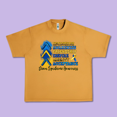 Down Syndrome Awareness Urban Heavy Tee Designed By Artiststas