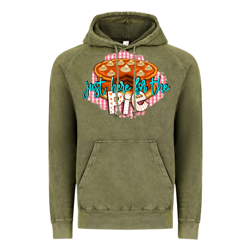 Just Here For The Pie Vintage Hoodie by LillyAllenDesigns | Teevron