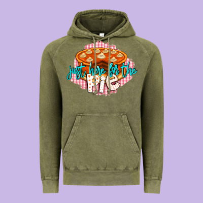 Just Here For The Pie Vintage Hoodie Designed By Lillyallendesigns